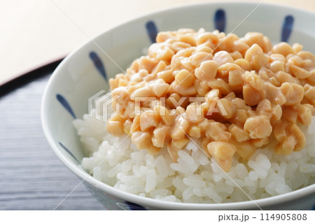 ひきわり納豆ごはん ひきわり納豆ごはん 114905808