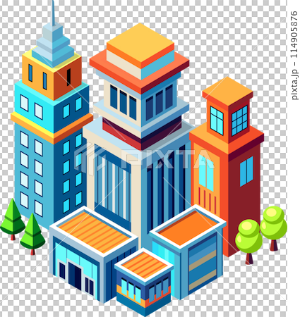 Isometric urban megalopolis top view of the city infrastructure town, Isometric urban megalopolis top view of the city infrastructure town, 114905876