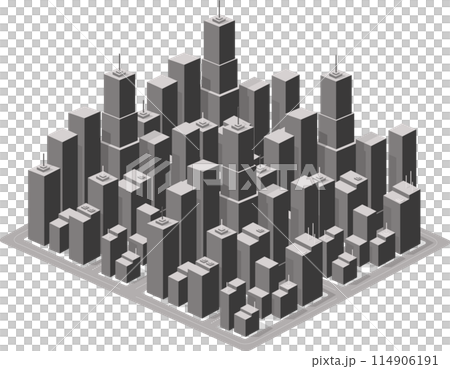 Isometric urban megalopolis top view of the city infrastructure town, Isometric urban megalopolis top view of the city infrastructure town, 114906191