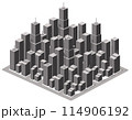 Isometric urban megalopolis top view of the city infrastructure town, 114906192