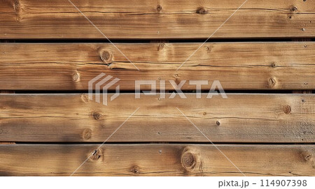 Rustic background made of old boards. Country template for copy space. Cracked wood. AI Generated 114907398