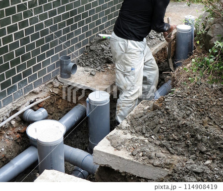 家庭用 下水道工事　 114908419