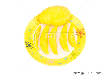 mango fruit isolated on white background 114909040