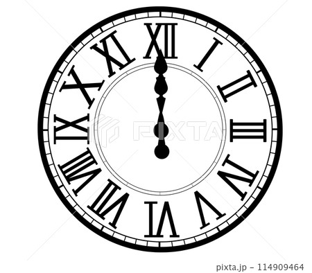 時計盤「0時・12時」 114909464