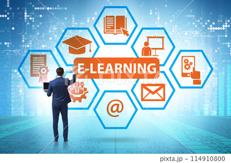 E-learning concept as modern way of education 114910800