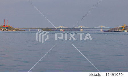 New Europe Bridge Danube New Europe Bridge Danube 114910804