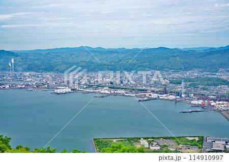 【太華山展望台より周南市を一望】 山口県周南市栗屋 太華山 114910997