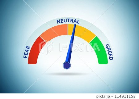 Fear and greed investor behaviour concept 114911158