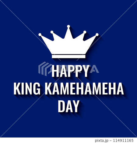King Kamehameha Day banner. National holiday in Hawaii on June 11. Vector template for typography poster, greeting card, flyer, etc. King Kamehameha Day banner. National holiday in Hawaii on June 11. Vector template for typography poster, greeting card, flyer, etc. 114911165