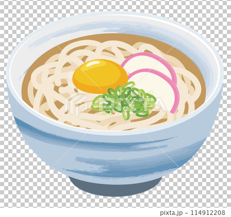 食事_和食_麺類_月見うどん 114912208