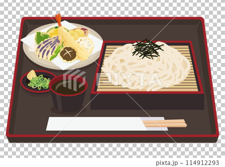 Meals_Japanese_Noodles_Zaru Udon Set Meal_Tempura Zaru Meals_Japanese_Noodles_Zaru Udon Set Meal_Tempura Zaru 114912293