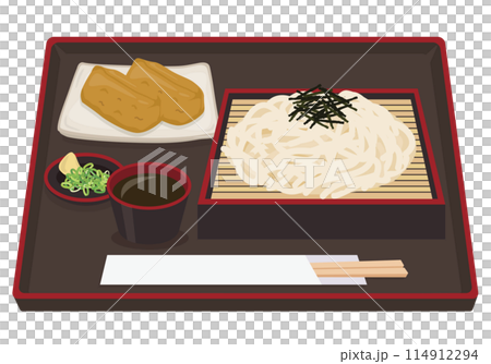 Meals_Japanese_Noodles_Zaru Udon Set Meal_Inari Sushi Meals_Japanese_Noodles_Zaru Udon Set Meal_Inari Sushi 114912294
