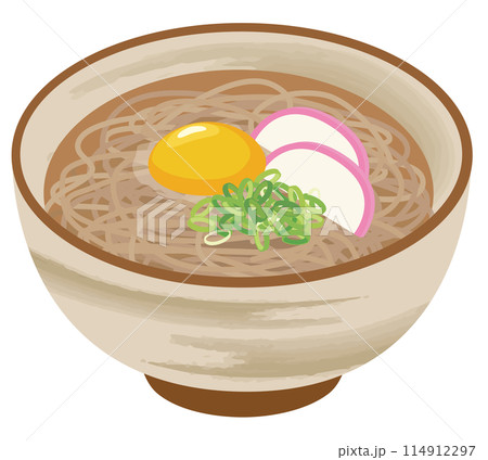 食事_和食_麺類_月見そば 114912297