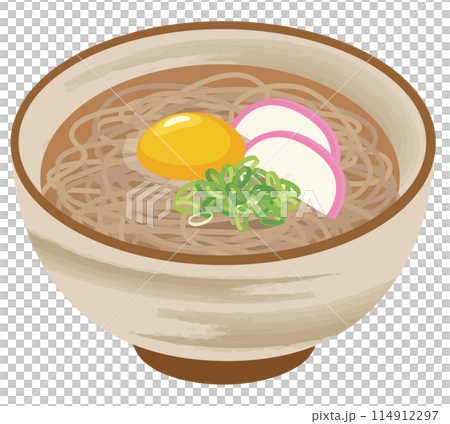 食事_和食_麺類_月見そば 114912297