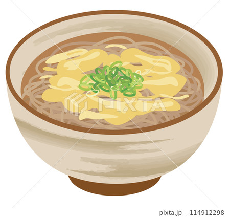 食事_和食_麺類_卵とじそば 食事_和食_麺類_卵とじそば 114912298