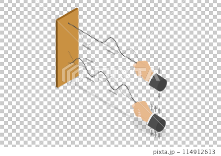 3D Isometric Flat  Illustration of Transverse Waves, Wave Formation 114912613