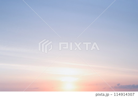 5月下旬の朝日 茨城県日立市 5月下旬の朝日 茨城県日立市 114914307