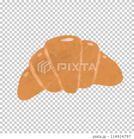 手繪牛角麵包圖 手繪牛角麵包圖 114914797