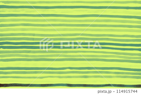 カラフルな緑の手描きボーダー柄テクスチャ背景 114915744