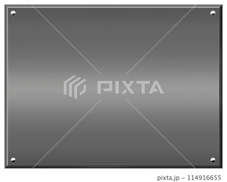 黒い金属板のフレーム 114916655