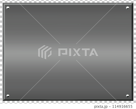 黒い金属板のフレーム 114916655