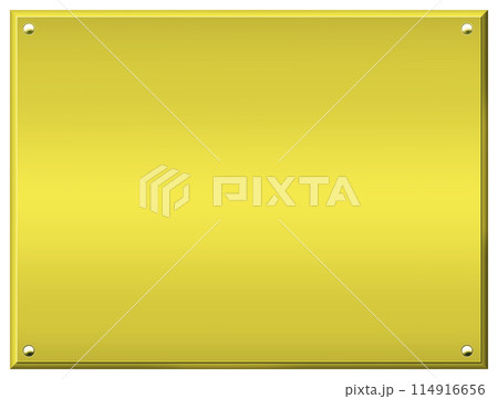 黄色い金属板のフレーム 黄色い金属板のフレーム 114916656