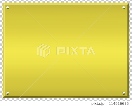 黄色い金属板のフレーム 黄色い金属板のフレーム 114916656