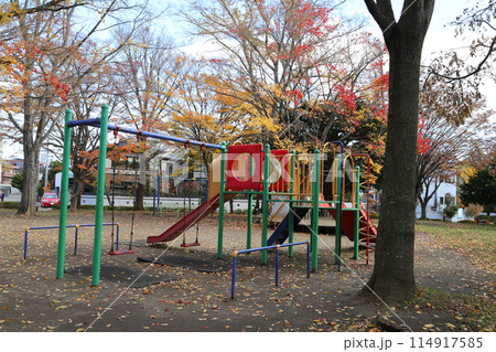 秋の福住小川公園 豊平区 秋の福住小川公園 豊平区 114917585