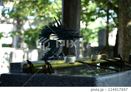 玉前神社の手水舎 114917897