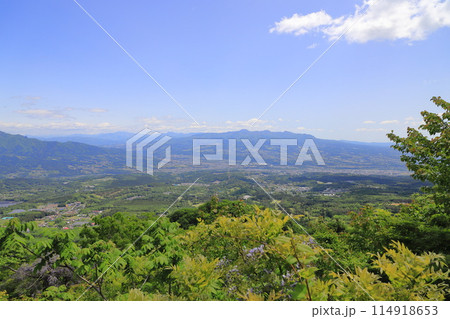 伊香保ロープウェイと展望台からのパノラマ風景 伊香保ロープウェイと展望台からのパノラマ風景 114918653