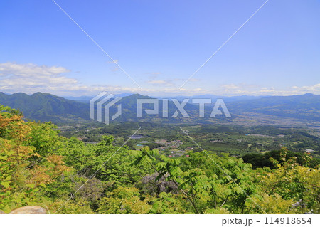 伊香保ロープウェイと展望台からのパノラマ風景 伊香保ロープウェイと展望台からのパノラマ風景 114918654