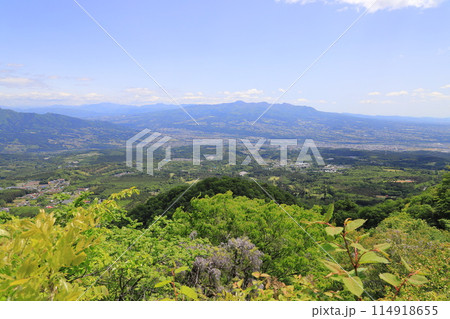 伊香保ロープウェイと展望台からのパノラマ風景 114918655