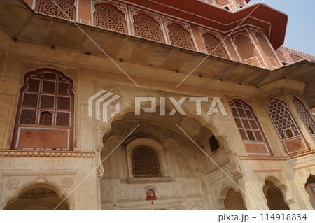 インド ジャイプール シティパレスのチャンドラ・マハル インド ジャイプール シティパレスのチャンドラ・マハル 114918834