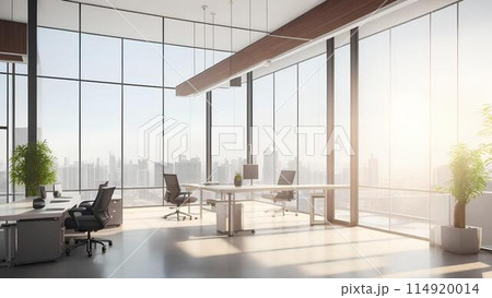 Modern contemporary office and meeting room 114920014
