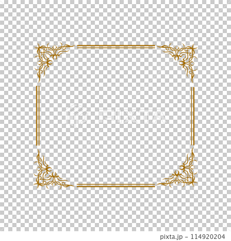 Gold frames golden rectangle 114920204