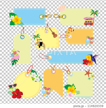 南国風フレーム枠セット 南国風フレーム枠セット 114920339