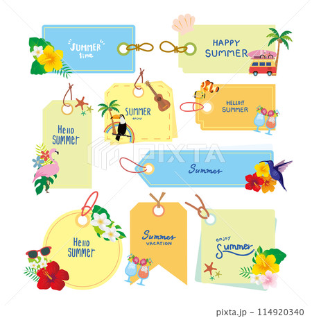 南国風フレーム枠セット 114920340