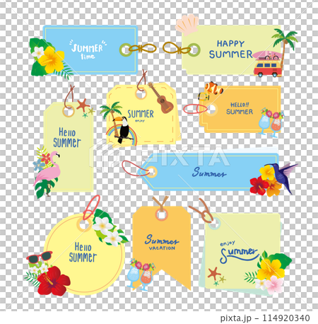 南国風フレーム枠セット 114920340