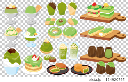 抹茶のスイーツセット 114920765