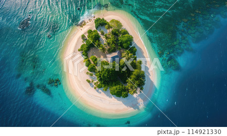 Tropical Island - Stock Illustration [114921330] - PIXTA