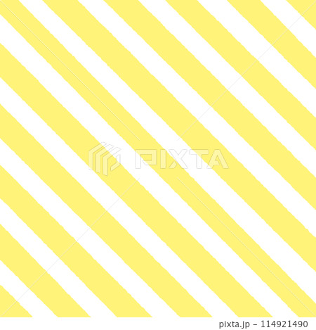 手描きの黄色と白の斜めストライプの背景 - シンプルでおしゃれなバナー - 正方形 手描きの黄色と白の斜めストライプの背景 - シンプルでおしゃれなバナー - 正方形 114921490