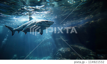 Shark in the Ocean Shark in the Ocean 114921532