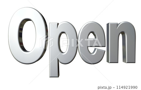 3DCG立体文字「Open/開店記念」 3DCG立体文字「Open/開店記念」 114921990