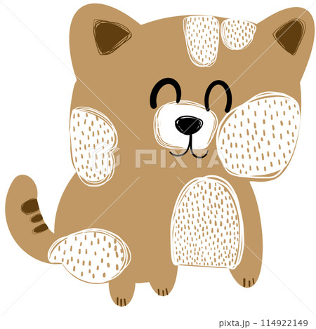 minimalist cute cartoon cat 114922149