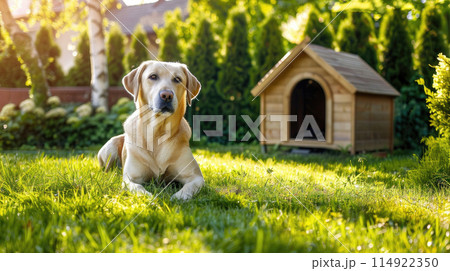 Dog in the Yard 114922350