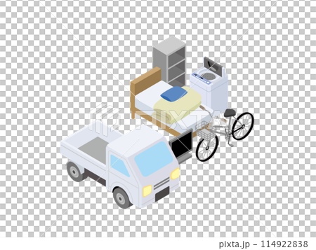 Light truck for contractors (collection of unwanted items, moving) 114922838