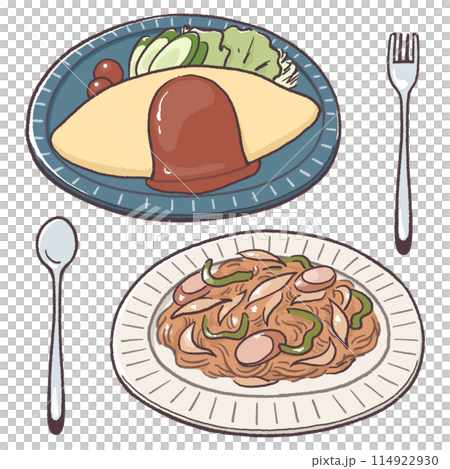 咖啡店的煎蛋飯和那不勒斯 114922930