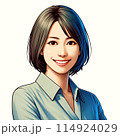 微笑む女性 114924029