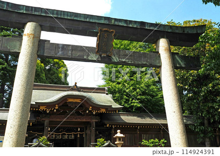 鳩ケ谷氷川神社の鳥居【埼玉県川口市】 鳩ケ谷氷川神社の鳥居【埼玉県川口市】 114924391