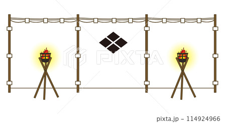 イラスト：武田の陣幕 114924966